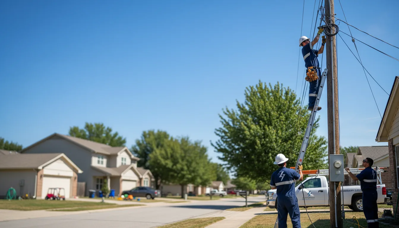 Residential electrician providing installation services in Tiplersville, MS